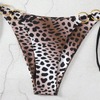 metallic leopard sexy two piece teen slim girl women bikini