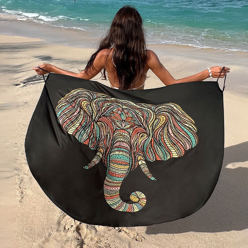 black elephant sarong