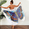 iridescent tie dye butterfly digital printing bikini cover up