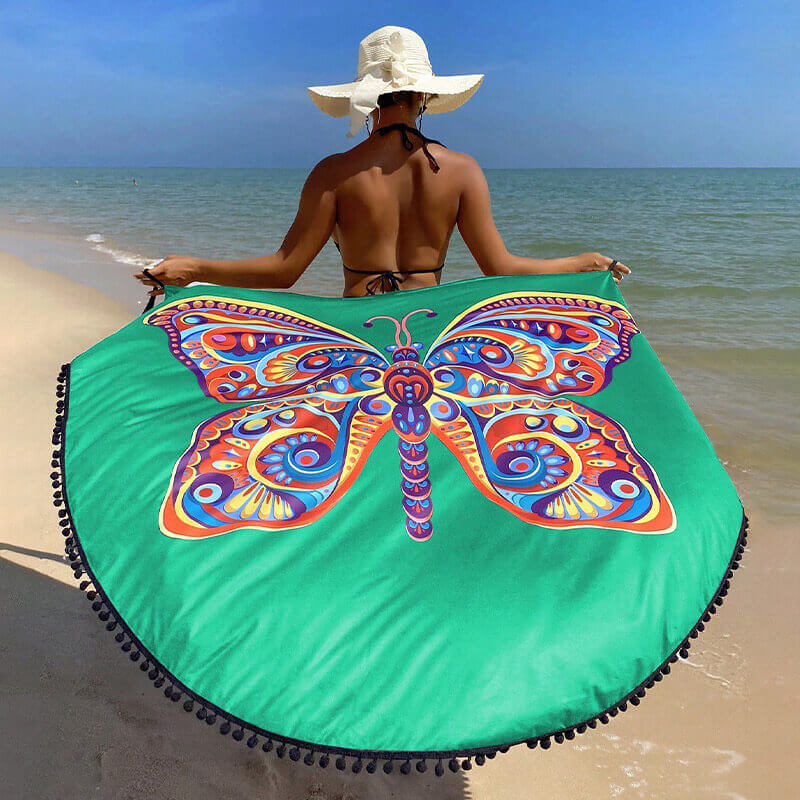 green beach sarong