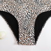 one piece ring linked leopard women bikini