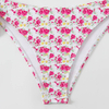 pink bandeau two piece women bikini