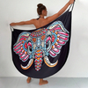 elephant buttterfly animal printing women beach sarong