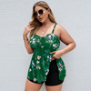 plus size floral ditsy printing women bikini 