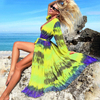 iridescent tie dye butterfly digital printing bikini cover up