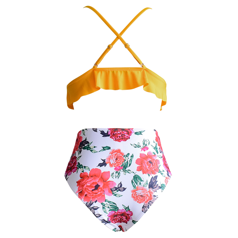 two piece floral bikini