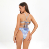 tummy control tube top thong bottom swim suit with chiffon dress