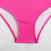 Australian pink bandeau two piece women bikini